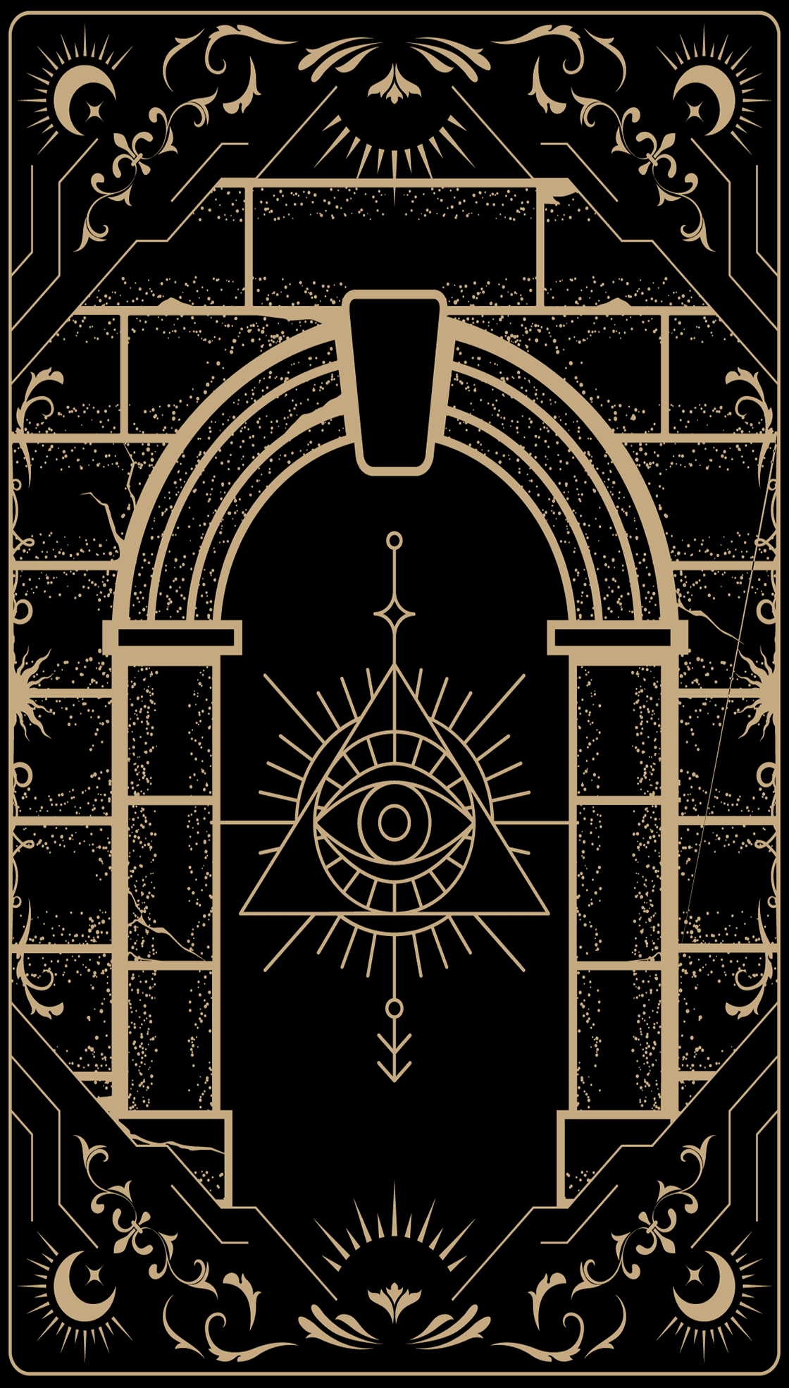 Tarot card back